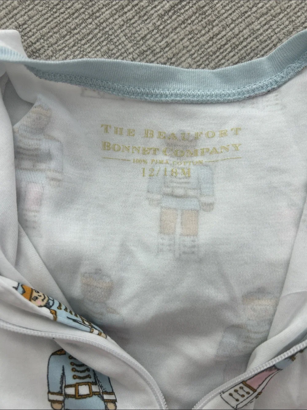 The Beaufort Bonnet Co Boys Nutcracker Footed Pajamas.